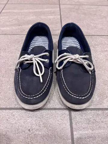 SPERRY TOP-SIDER 스웨이드 네이비 데크 슈즈