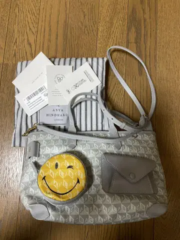 ANYA HINDMARCH 숄더백 라이트 그레이