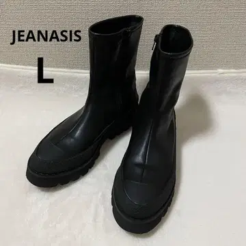 [새상품급] JEANASIS 스트레치 비거 부츠 L 지나시스 블랙 통굽