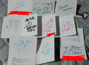 걸즈 경륜 친필 사인 QUO 카드 대지 9매