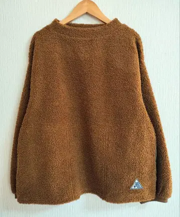 가을/겨울 노던 트랙 성숙 캐주얼 풀오버 긴팔 보아 티셔츠 브라운 상의