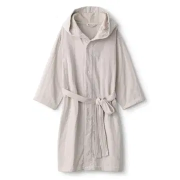 무인양품 거즈 파일 목욕 가운 남녀 공용 L-XL 베이지