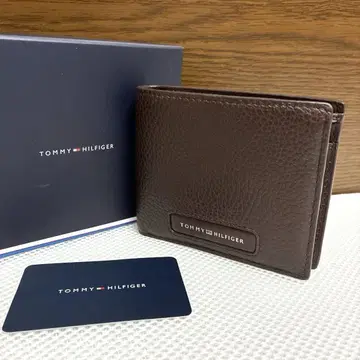 새상품 TOMMY HILFIGER 접이식 지갑 브라운 박스 포함