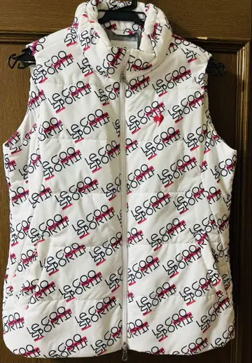 le coq sportif 로고 프린트 다운 베스트