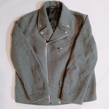 그레이 라이더 자켓 울 혼방 GU 겨울 의류 남성용