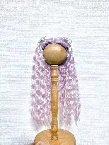 인형 가발 (MSD/SDM 대응 7~8인치) 롱 웨이브 연보라