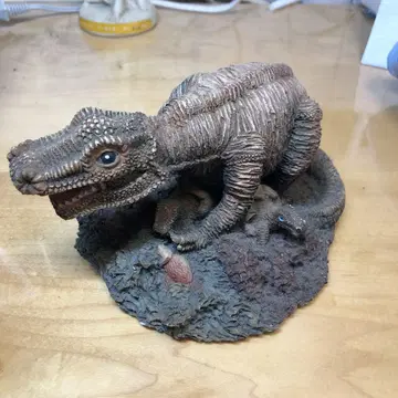생물 공룡 모델 브라운 약 15cm 모자
