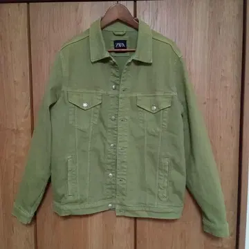 ZARA 올리브 그린 데님 자켓 M