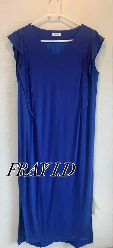 [ FRAY I.D ] [ 새상품 미사용 ] 블루 무지 원피스