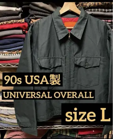 90s USA제 UNIVERSAL OVERALL 워크 L 사이즈 그린