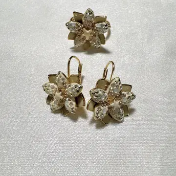 스와로브스키 vintage 반지 & 귀걸이