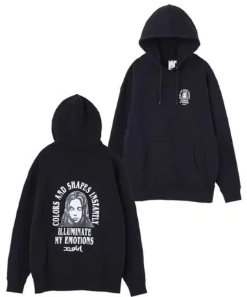 X-girl ARCH & FACE LOGO SWEAT HOODIE