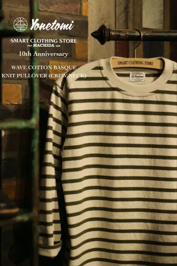 yonetomi 별주 WAVE COTTON 바스크 셔츠 2 스마쿠로