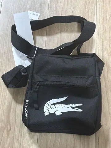 미사용 라코스테 LACOSTE 블랙 숄더백