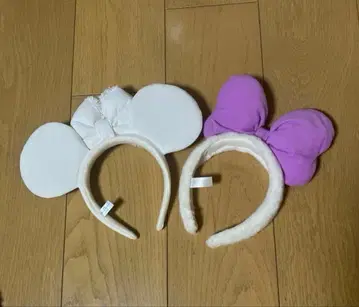 미키 화이트와 데이지 헤어밴드 세트