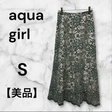 [ 새상품급 ] 아쿠아걸 플라워 레이스 롱 스커트 머메이드