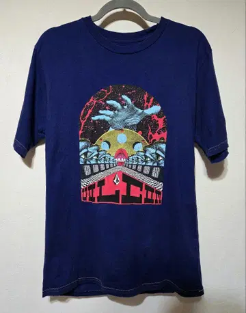 남성용 T셔츠 VOLCOM T셔츠 네이비