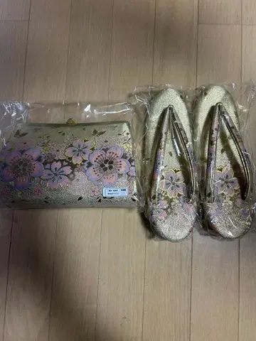 성인식 일본 나막신 가방