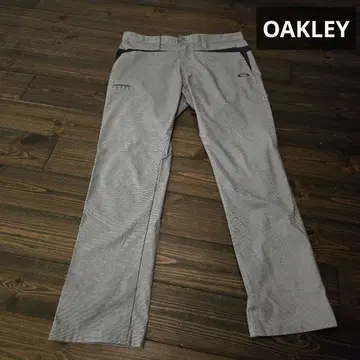 Oakley 스트라이프 그레이 골프 팬츠