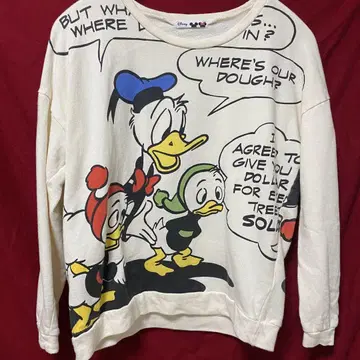 디즈니 도널드 덕 트레이닝복 맨투맨 휴이 듀이 루이