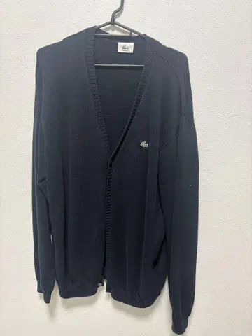 Lacoste 네이비 가디건 V넥