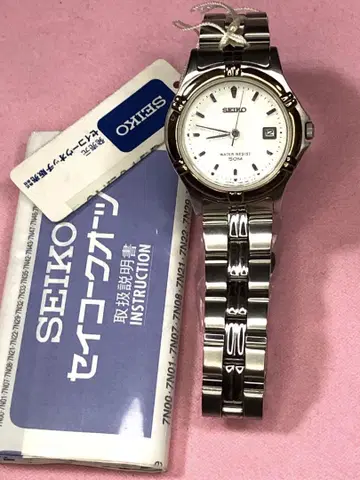 미사용 여성용 손목시계 SEIKO 7N82-0660 달력 새상품 배터리