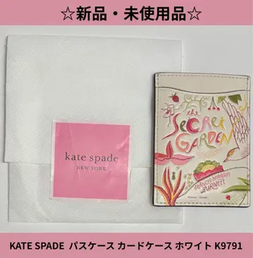 인기 KATE SPADE 패스 케이스 카드 케이스 화이트 K9791