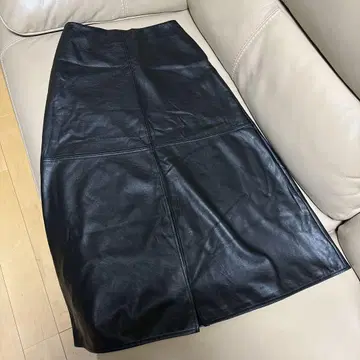 Demi-Luxe BEAMS 인조 가죽 플레어 스커트 36