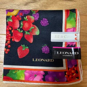 [ 새상품 ] 레오나르 스카프 미니 스카프 실크&면 LEONARD