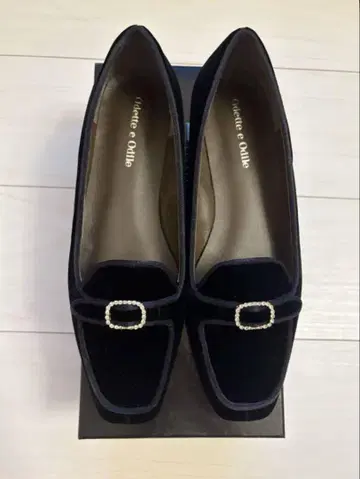 오데뜨 앤 오딜 벨벳 플랫슈즈 23cm