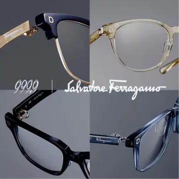999.9 x 페라가모 콜라보 스퀘어 클리어 프레임 ( 우하 )