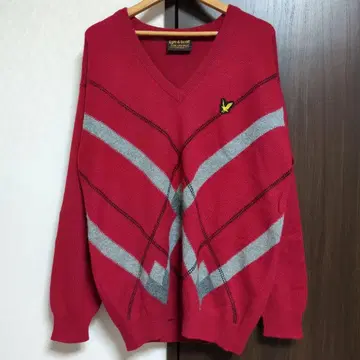 Lyle & Scott 캐시미어 V넥 스웨터