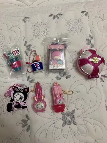 헤이세이 여자아이 핑크 계열 가챠가챠 마스코트 묶음 판매