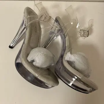프리저 클리어힐 클리어샌들 13cm 사이즈 7