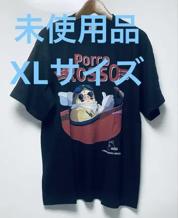 미사용품 PORCO ROSSO S/S TEE BLACK