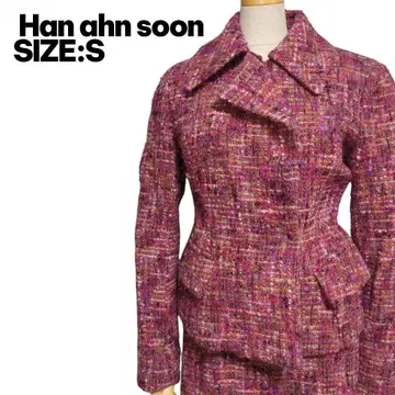 일본제 Han ahn soon 트위드 셋업 S 레어 새상품급