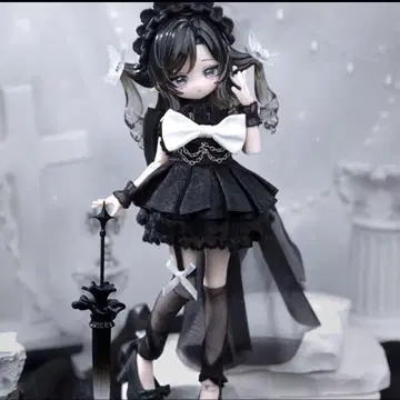 중국 한정 Minty 해양보석 인형 민티2 시크릿 블랙자