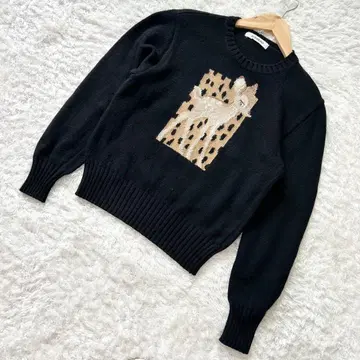 ICEBERG 니트 Disney 디즈니 밤비 블랙