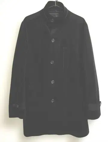 벨벳 스텐카라 코트 블랙