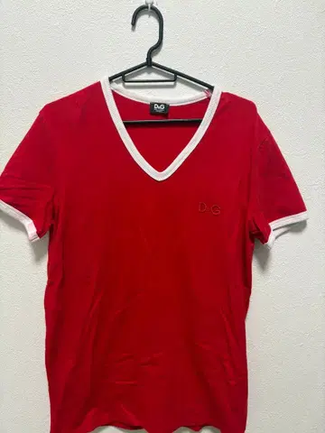 D&G V넥 셔츠 레드