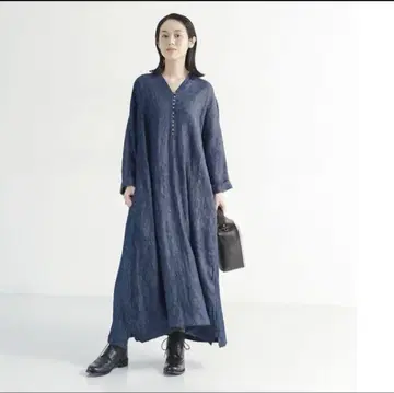 새상품 08mab 린넨 데님 원피스