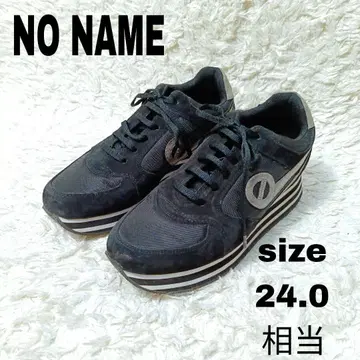 NO NAME 노네임 여성용 통굽 스니커즈 블랙 38사이즈 로고