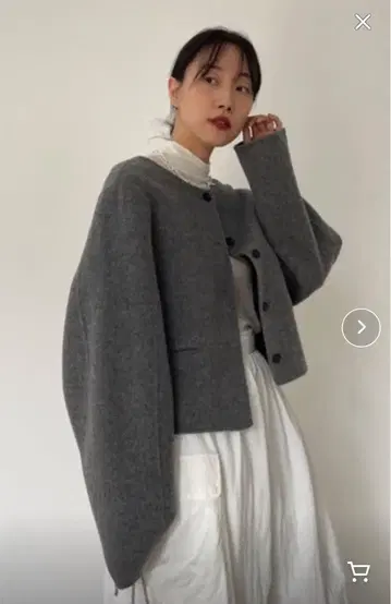 Didot.showroom [ HAND MADE ] 노카라 울 자켓