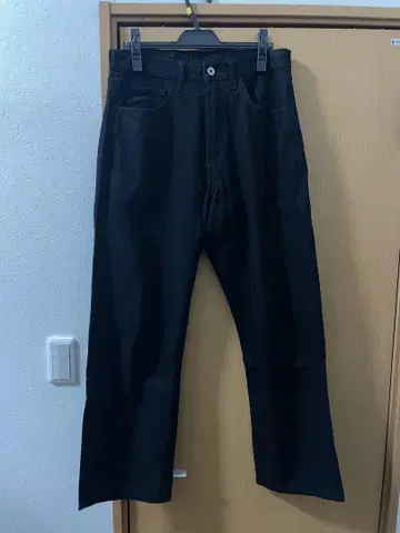 PCN 블랙 스트레이트 데님