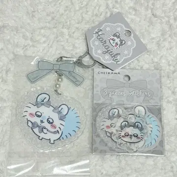 치이카와 Go HARAJUKU 스티커 아크릴 키링 모몽가