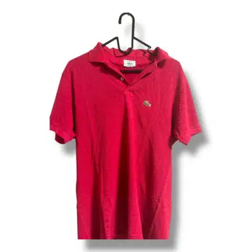 80s 새상품급 LACOSTE 라코스테 빨간색 피케 셔츠 M 사이즈