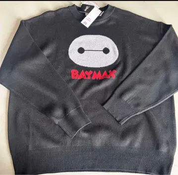 새상품 Disney 베이맥스 BAYMAX 블랙 스웨터 3L