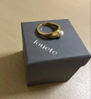 jouete 골드 도금 펄 반지 15호