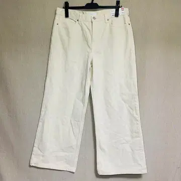 새상품 UNIQLO 유니클로 로우라이즈 배기진 내추럴