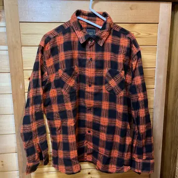 RATS PRINT FLANNEL CHECK SHIRT